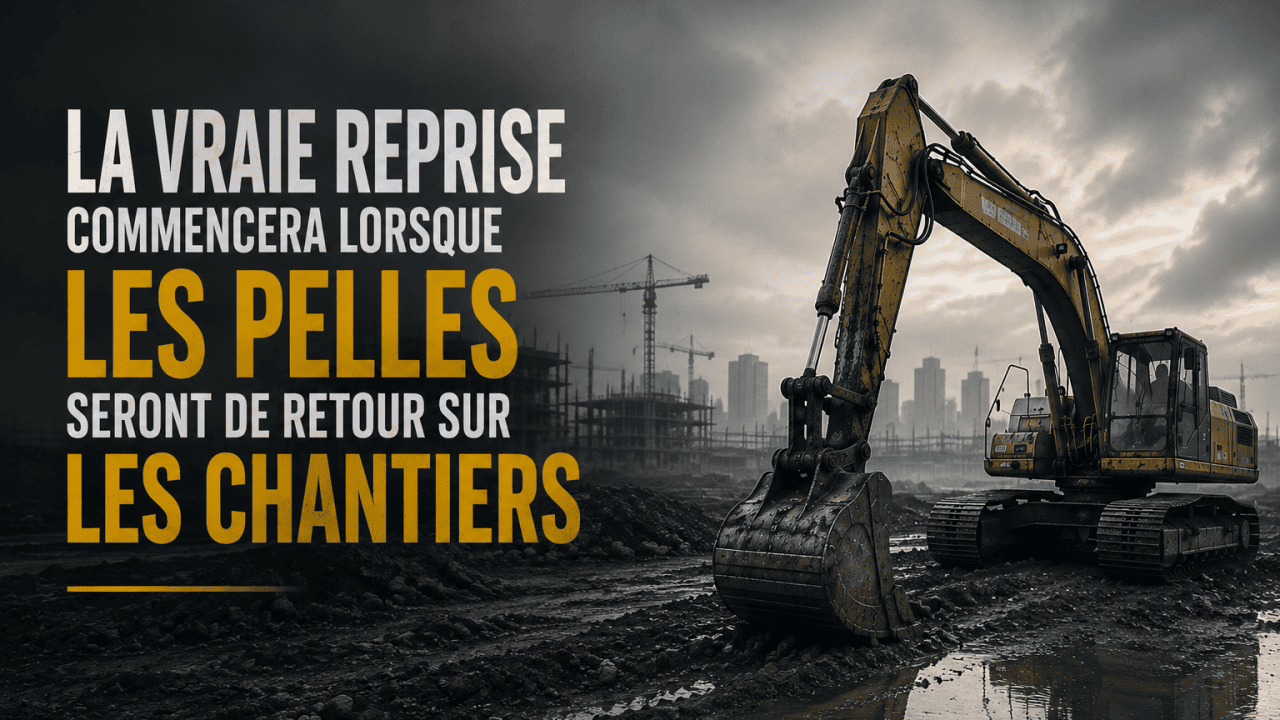 Construction : la vraie reprise commencera lorsque les pelles seront de retour sur les chantiers