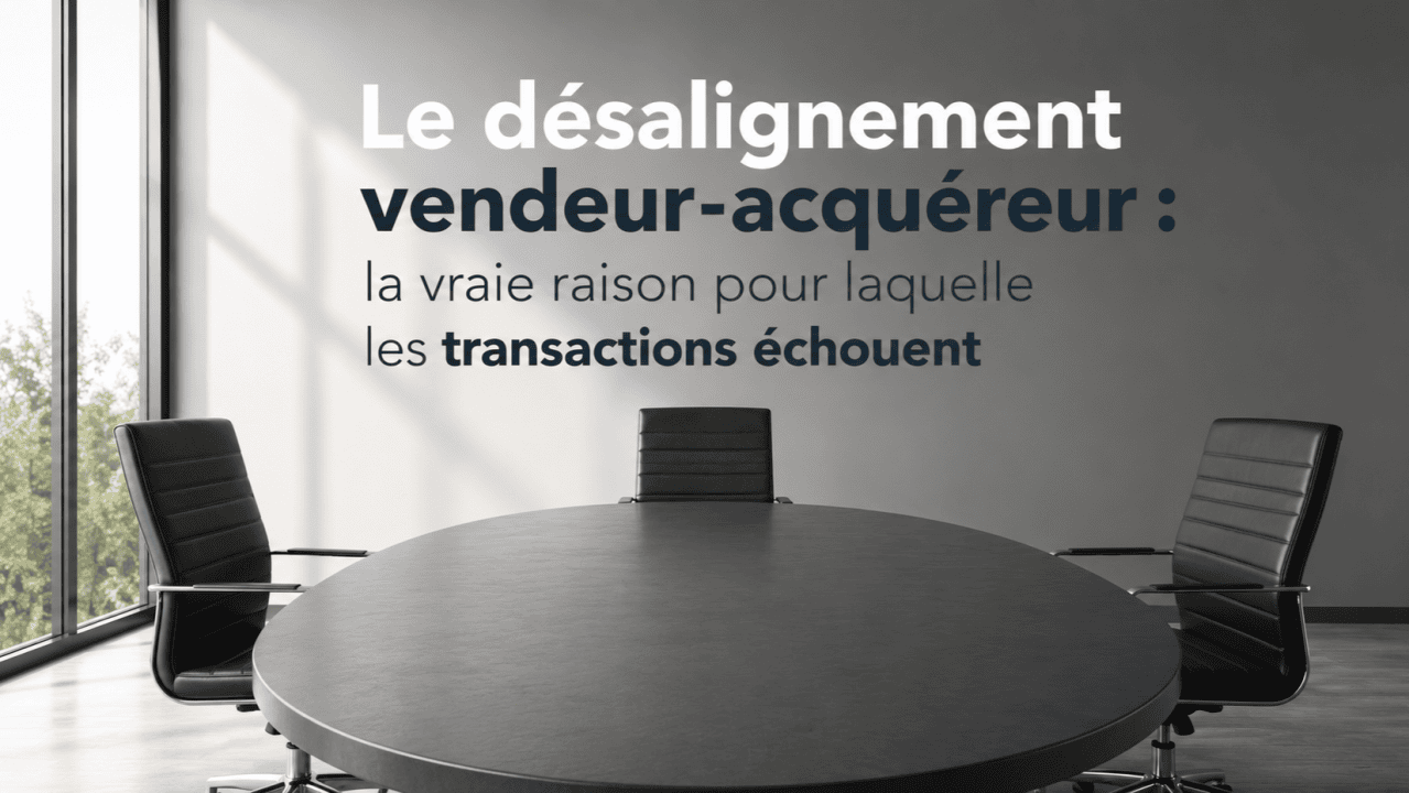 Le désalignement vendeur-acquéreur : la vraie raison pour laquelle les transactions échouent