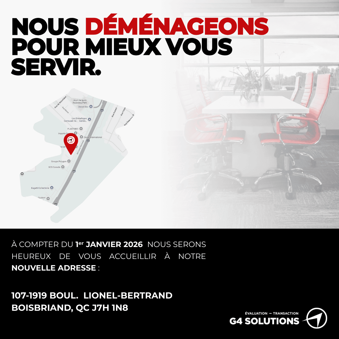 Nous déménageons – Nouvelle adresse G4 Solutions